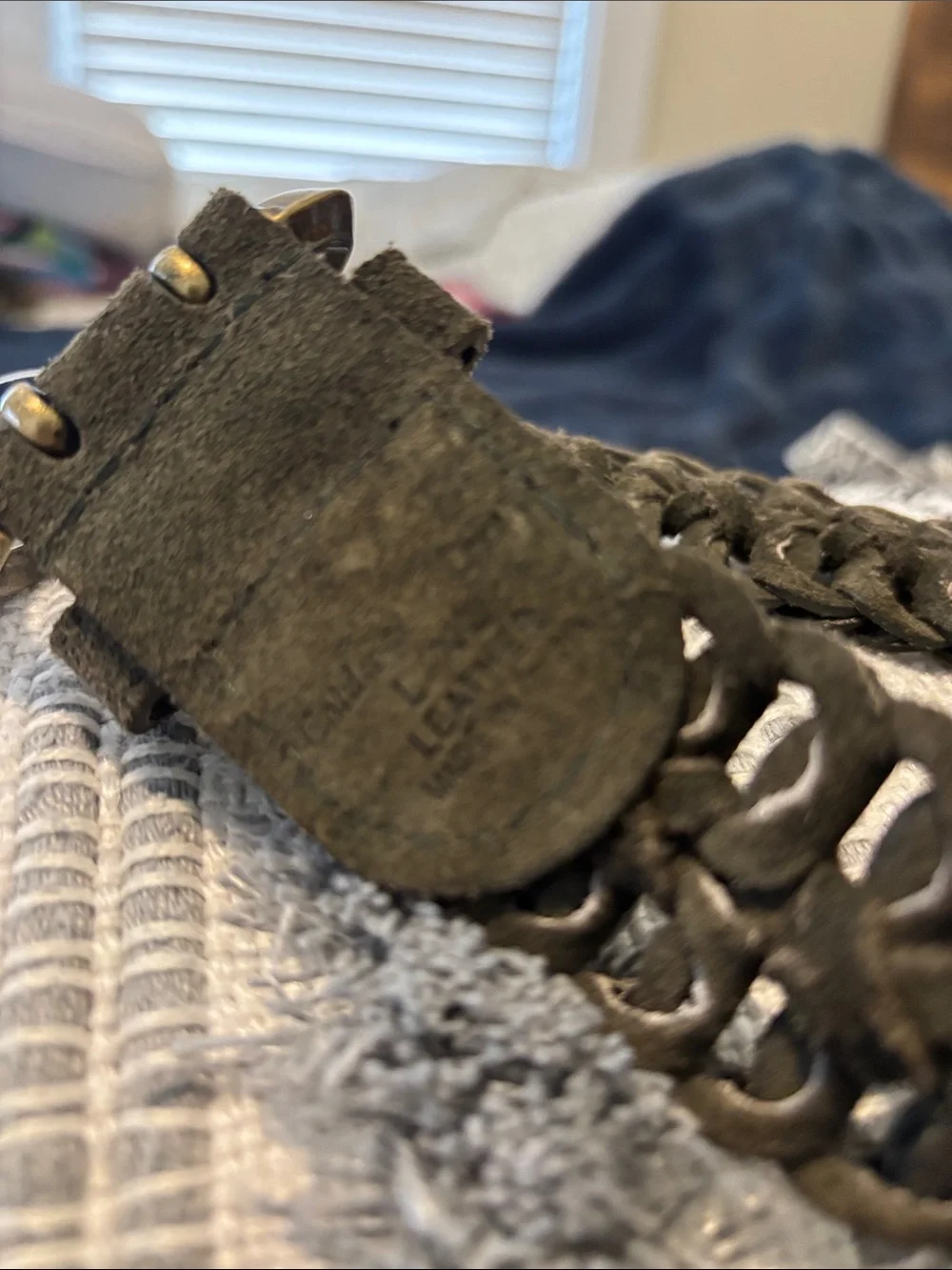 Coldwater Creek braided suede